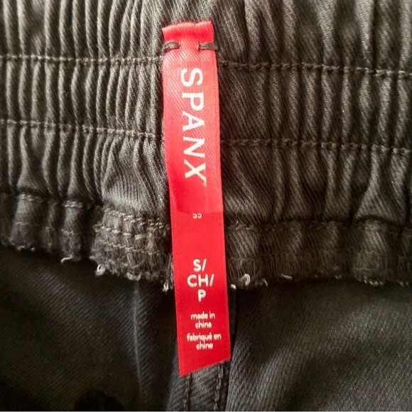 Spanx Stretch Twill Cargo Joggers Pull-On Gray Utility Size Small - Picture 4 of 5